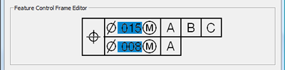 Feature Control Frame Editor